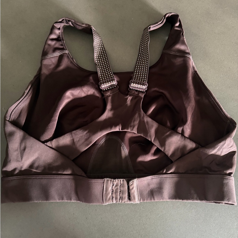 Women's Fabletics Full Sprint High Impact Brown Sports Bra, size XXL-1X